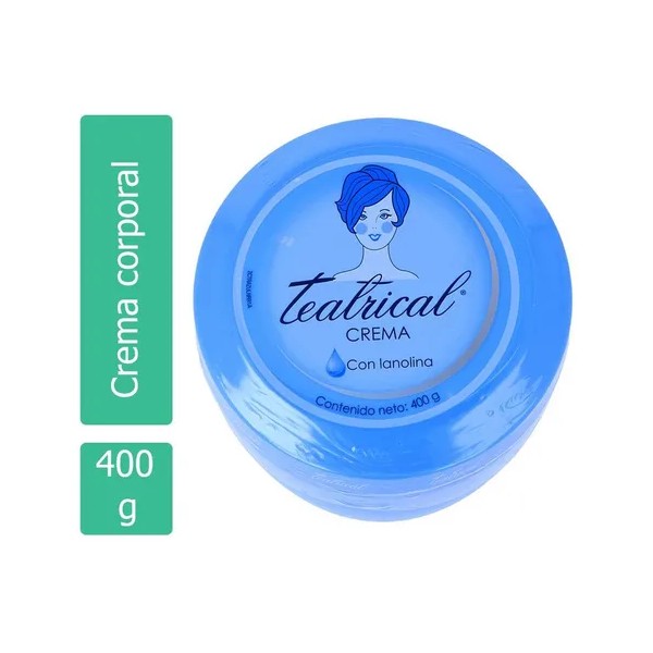 Teatrical Crema Sólida con Lanolina 400 g Hidratación Intensiva Día/Noche