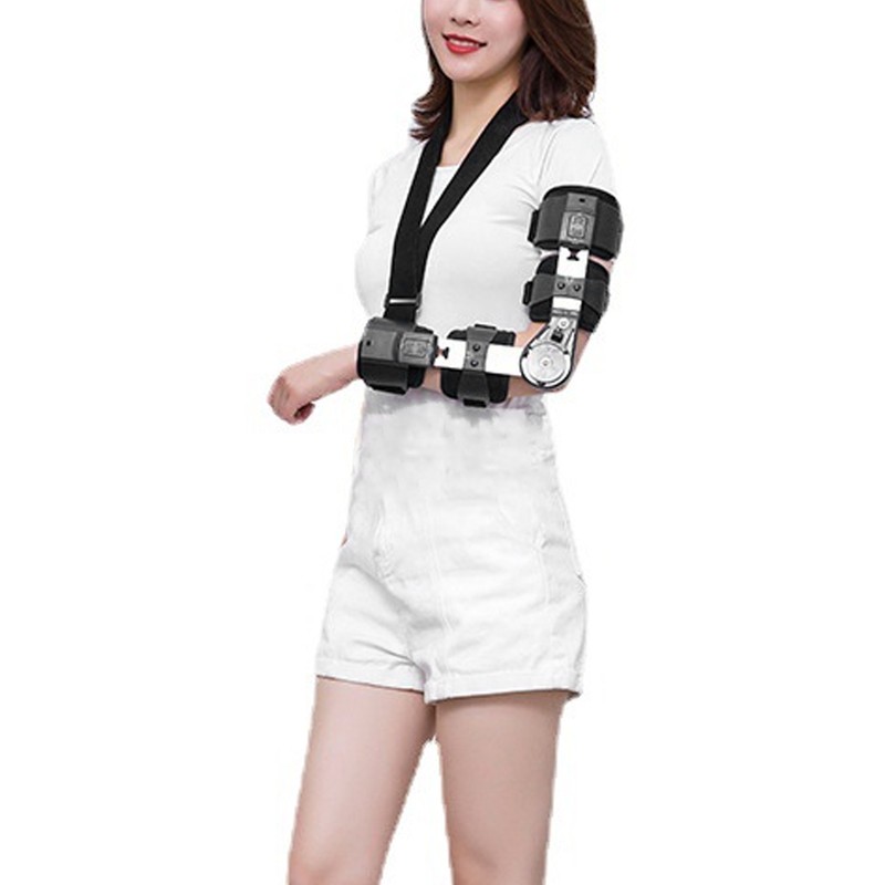 Hinged Elbow Brace with Strap Sling Adjustable Aluminium Alloy Elbow