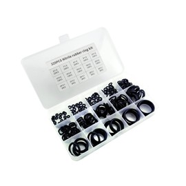 225PCS O-Ring Gasket kit Rubber Washer Seals Assortment Set Electrical Gasket Ring for Plumbing Washer Seal & Auto Quick Repair (225)