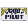 LP - 245 God is My Pilot License Plate -