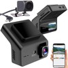 Lescars Autokameras Dashcam: 4K-UHD-Dashcam, GPS, 1,47"-IPS-Display, G-Sensor, Rückfahrkamera, App (mit