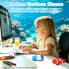 Wireless Mouse Cute Retro Aqua Mouse, Silent Portable Lightweight Optical