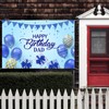RoadSea Happy Birthday Dad Backdrop Banner - Man Father Birthday