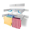 Step Up Laundry Drying Rack, Wall Mounted, Retractable Clothes Drying