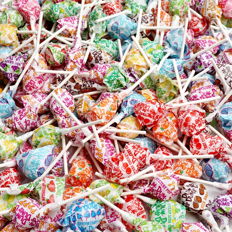 DUM DUMS Original Mix Lollipops, 1 lb Bag (60 Pieces