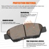 HECHENQICHE Front Ceramic Brake Pads with Hardware Kit for Honda