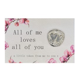 Two Hearts All of Me Loves All of You Hand Cast by William Sturt in German Pewter