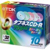 TDK Data CD-R 32X 700MB 5 Color Mix Disc 10