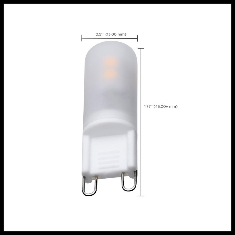 Satco S12330-2 Watt T4 LED Bulb, G9 Base, Frost Finish,