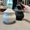 WAIT FLY Vintage Embossed Ceramic Creamer and Sugar Bowl Set,