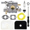 NIMTEK 584901401 Carburetor with Air Filter Tune-up Kits Fits Husqvarna