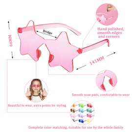 12Pcs Star Shaped Sunglass Party Glasses for Kids Adults,Festival Glasses Fancy Dress Sunglass Funky Hippie Glasses Star Shaped Sunglasses Multipack for Children,Costume Bachelorette Party Accessories