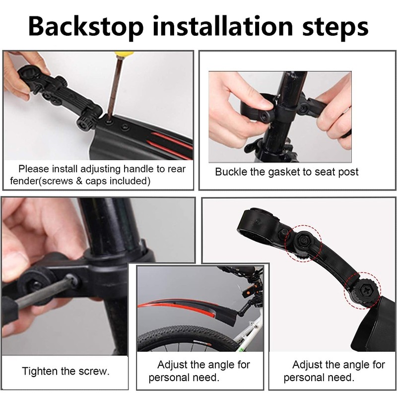 Fat-Cattie Bike Fender Set,Adjustable Road Mountain Bike Bicycle Cycling Tire