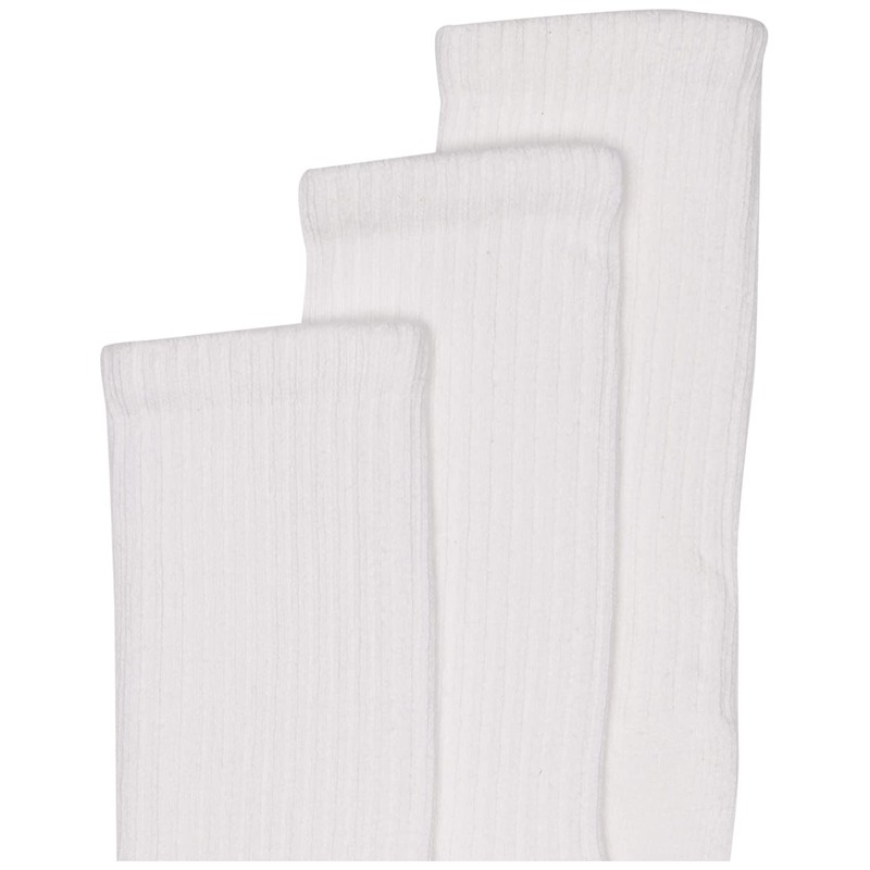 Jefferies Socks Boys 8-20 Seamless Toe Athletic Crew, White/Grey, 6-pack
