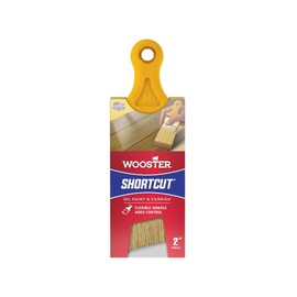 Wooster Brush Z3215-2 Shortcut Bristle Angle Sash Paintbrush, 2-Inch, 2 Inch, White,Yellow