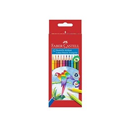 Faber Castell Buntstift Faber Castell auf drei Seiten - 12 Stück Kartonetui