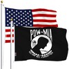 G128 Combo Pack: USA American Flag 3x5 Ft 75D Printed