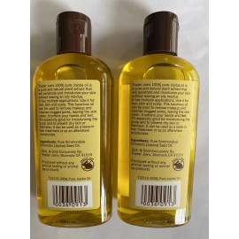 100% Pure New Trader Joe's Spa 100% Pure Natural Jojoba Oil 4oz X 2 Bottles