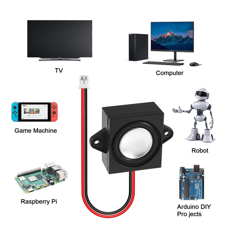 ATNSINC 3PCS 8 Ohm 5 Watt Double Cavity Mini Speaker