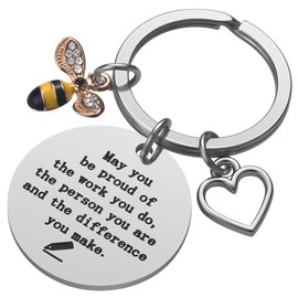 iJuqi Teacher Appreciation Gifts - Teacher Gifts for Women, May You Be Proud of the Work You Do Teacher Keychain, Teacher Christmas Gifts Valentine's Day Gifts for Teacher