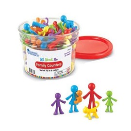 ra-ninguriso-sizu LEARNINGRESOURCES Colorful Family 72pcs (Bucket, 50-Pack) lr3372 