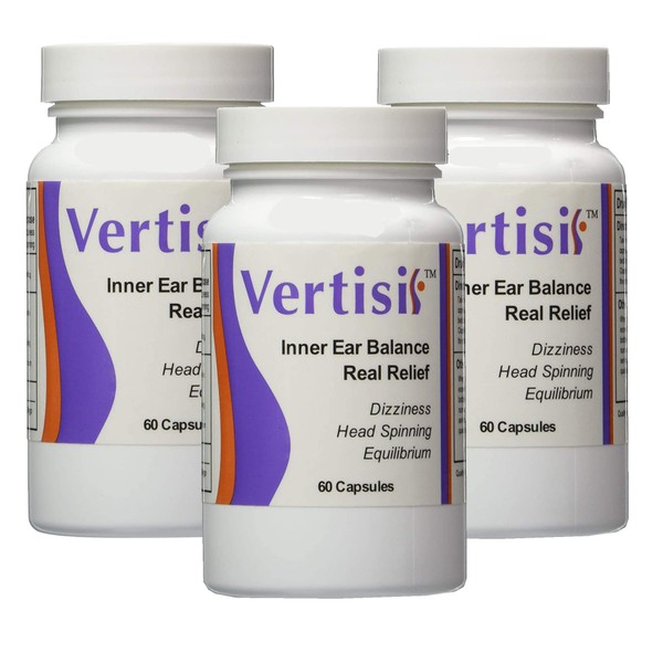 Equitab Vertisil Vertigohelp to Relieve Vertigo Symptoms Including Dizziness and Nausea Control Pack 3