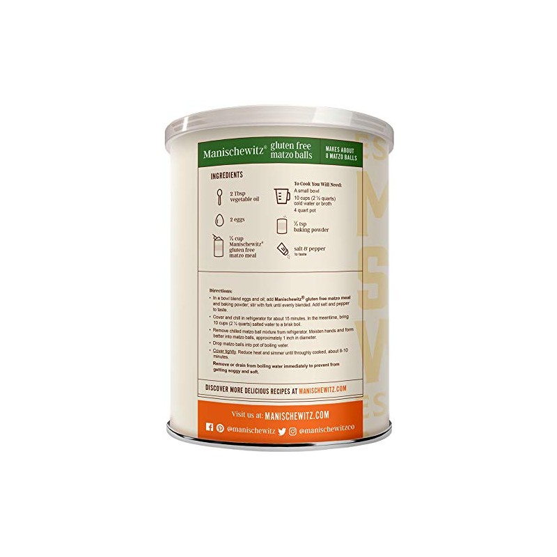 Manischewitz Matzo Meal - Kosher For Passover - Gluten Free