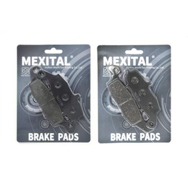 MEXITAL Motorcycle Brake Pads Front Left + Front Right for GSF 600 Bandit (00-04) GSF 650 Bandit (05-06) SV 400 (00-05) SV 650 (99-18) SFV 650 Gladius (09-15) DL 650 V-Strom (04) -2020 )