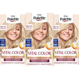 Poly Palette Vital Colour Intensive Cream Hair Colour 10-11 Silver Blonde (115 ml), Natural-Looking & Long-Lasting Colouration, Permanent Colouration for 100% Grey Coverage, Even with White Hair