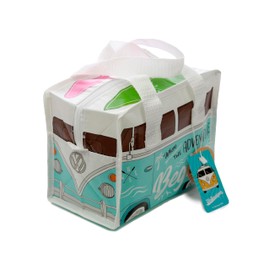 Puckator Reusable Recycled Plastic Lunch Bag for Volkswagen VW T1 Camper Van Surf Adventure Work School Home Camping 15x20x12cm Recycled Plastic Bottles