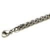 Titanium 4MM Wheat Link Bracelet 7.5"