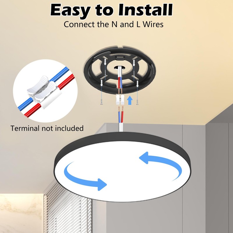 Ceiling Light LED Ceiling Light Flat Lamp Ceiling Diameter 28