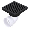 NDS 640 Square Grate with Low-Profile Adapter Fits 3 in.