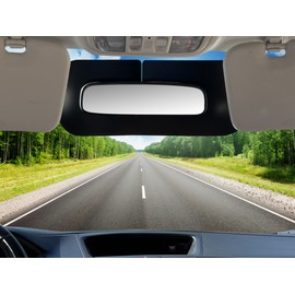 TuckVisor MirrorVisor Rearview Rear View Mirror Sun Visor for Car Mirrors Sunshade Extender Anti-Glare Car Sun Visor Protects from Sun Glare UV Rays Universal for Cars SUVs Vehicles Trucks