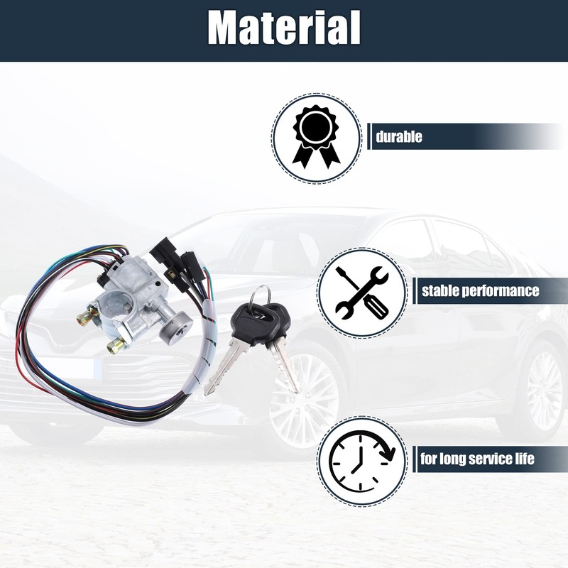 X AUTOHAUX Ignition Switch Lock Cylinder with Key UB3976290 Replace