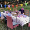 PTECDROTS 4Pcs Lavender Tablecloths Rectangle Purple Flower Table Cloths Butterfly