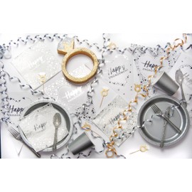 Creative Party 5026281900544 Table Decoration, Engagement, Silver & Gold