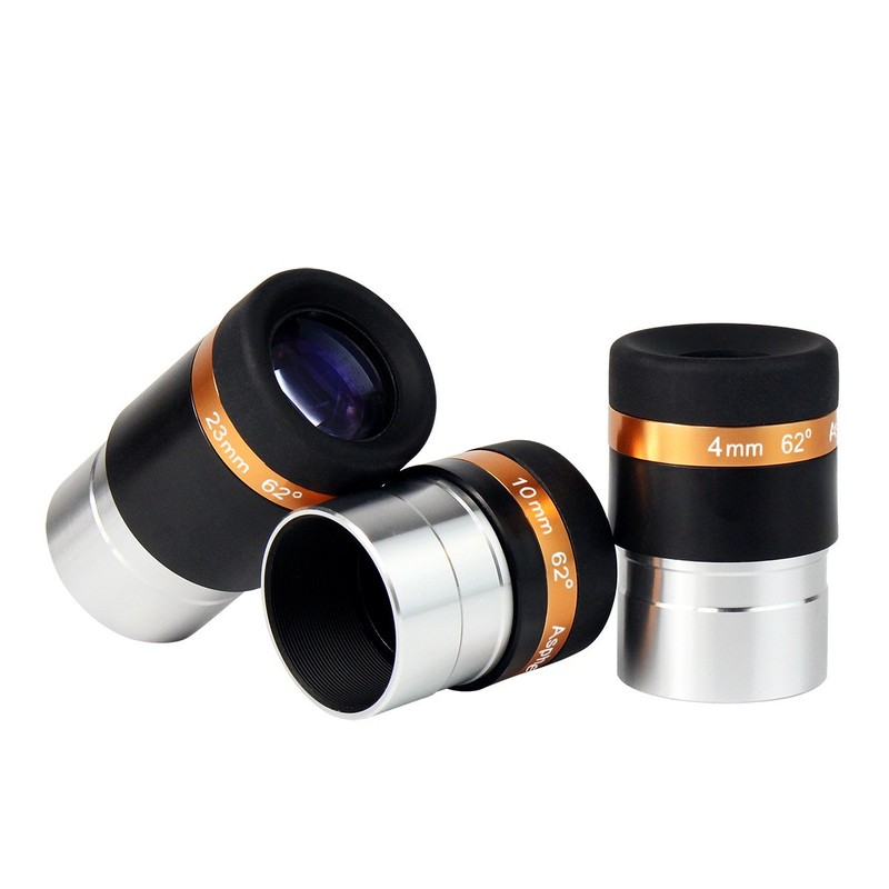 SVBONY Eyepiece Set 1.25" Eyepiece 4mm/10mm/23mm Focal Length FMC 62°