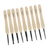 9PCS Crochet Hooks DIY Handcraft Ergonomic Crochet Needle with Wooden