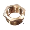 1/2" x 1/4" Brass Hexagon Threaded Bush