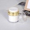 2PCS Airless Pump Jars, 30ml Airless Cosmetic Container, Refillable Cream