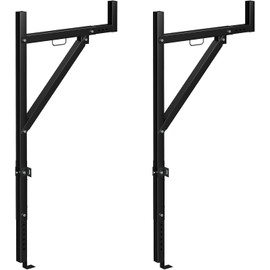 Truck Rack,Ladder Rack for Trailer for Pickup Load 250 Lbs,44.5"-49.5" Adjustable Height, Extendable Truck Ladder Rack,for Kayak, Surfboard, Construction Wood, Ladder Stand