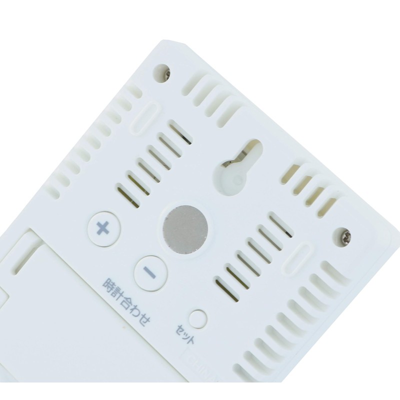 Cresel Thermometer/Hygrometer, Digital Clock Function, Wall Mounted, Tabletop, Stand Included,