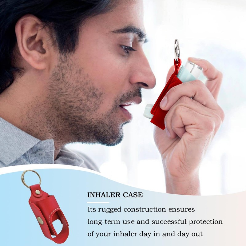Portable Inhaler Holder - Portable Leather Inhaler Holder - PU