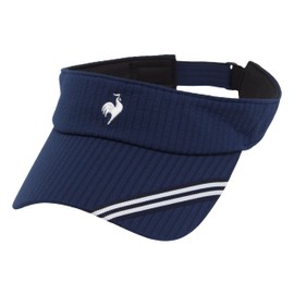 Coq Sportif LN5FCP23L Women's Sun Visor, Tennis, Partial Antibacterial, Deodorizing, Partial Sweat Absorbent, Quick Drying, Tape, Simple, NV00 (LN5FCP23L), Free size