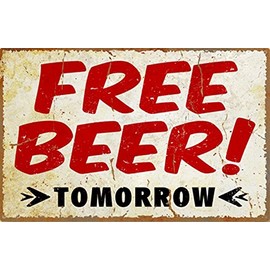 Surf To Summit Free Beer Metal Sign Plasma Cut Aluminum Sign Restaurant Rustic Metal Sign Business Home Decor Wall Art Funny Garage Decor Business Signs