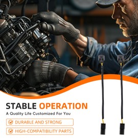 GoaMotors LED DRL Adapter Harness Connector Compatible with Honda Accord 4cyl 2013-2015 with High Beam Headlight Swap DRL to Parking Light Connector Pigtail 2Pcs Replace 7282-2090-30