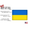 Rogue River Tactical Ukraine Flag Metal Tin Sign Wall Decor