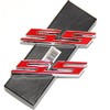 Yoaoo 2Pack OEM Chrome Ss Emblems Metal Decal 3D Logo Compatible with Zl1 1LE Series Red