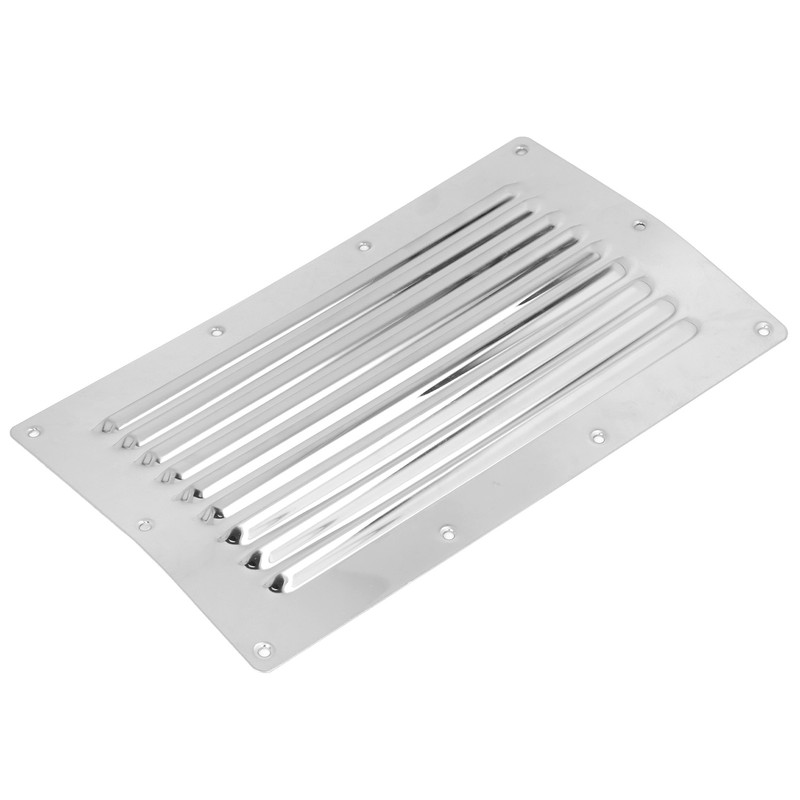 250x150mm Air Vent Louver Grill Cover Stainless Steel Duct Ventilation